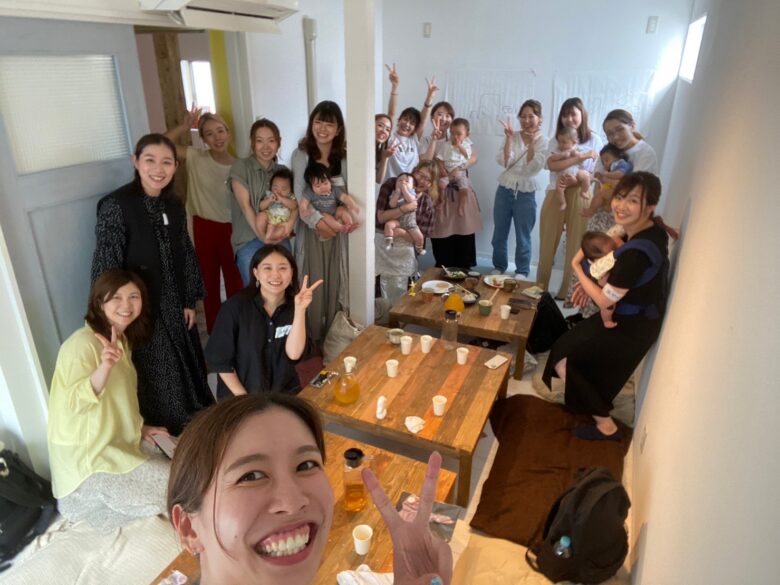 Cocokara札幌ホテル宿泊型産後ケアの交流イベントの様子